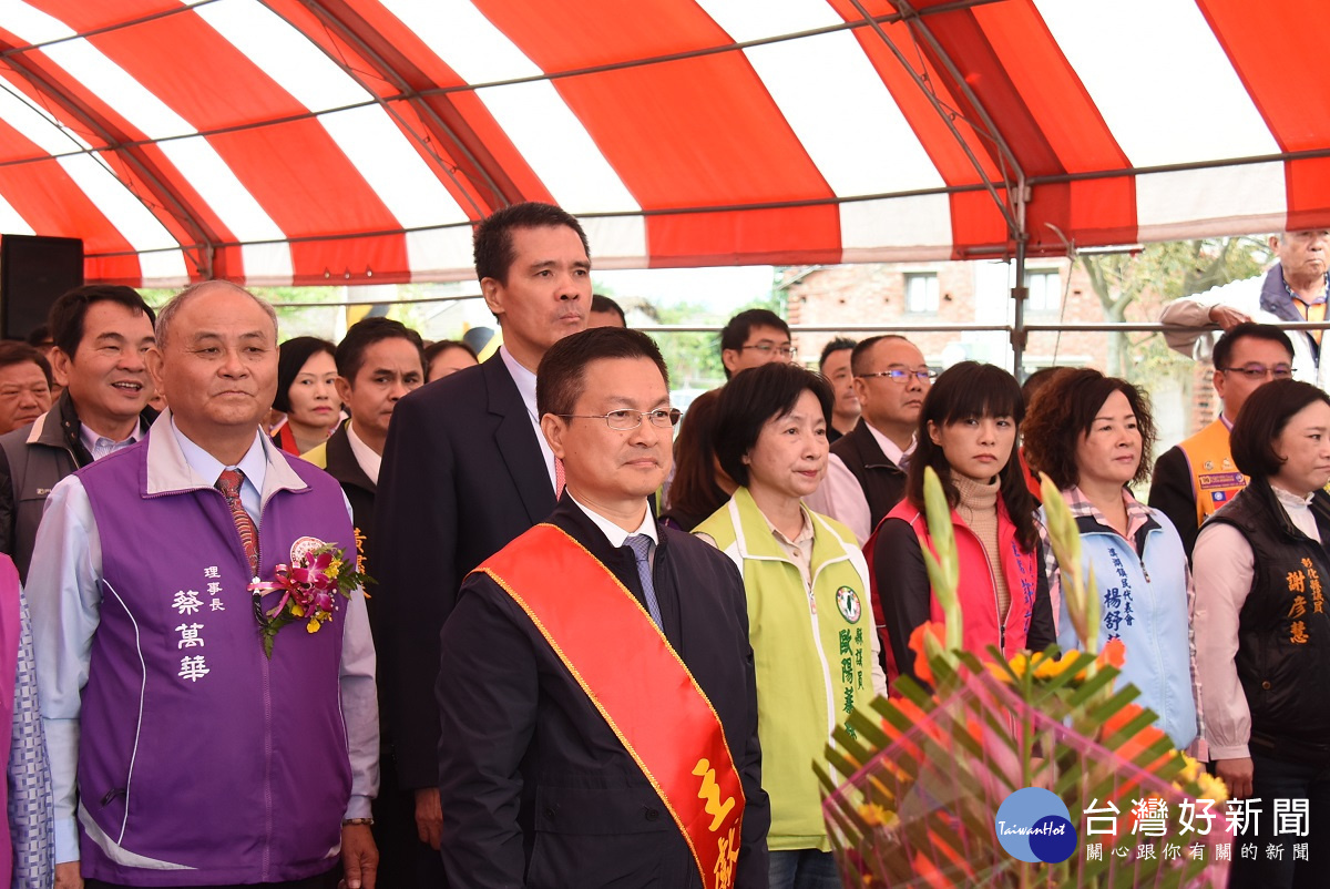 埔鹽太平橋改建動土之祈福儀式。