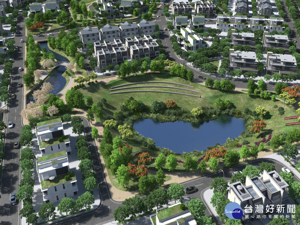 「桃園市觀音區草漯市地重劃區整體開發工程」,將打造成為桃園最美的田園別墅區。