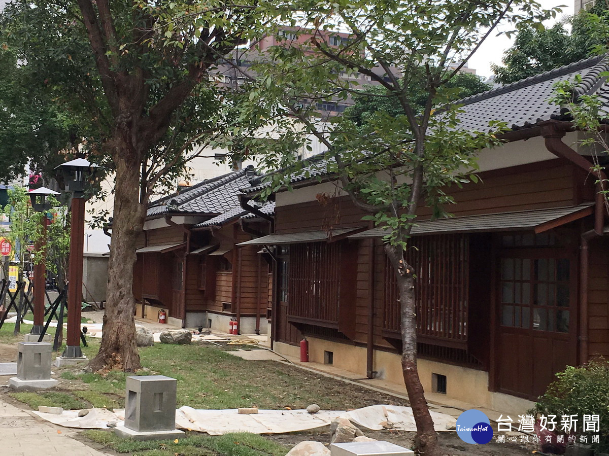 暫時定名為「桃園77文創園區」的桃園警察局日式宿舍群風貌。