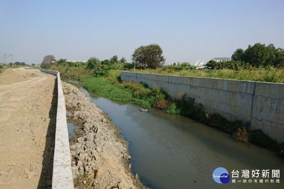 鹽水排水施作工程。(圖/台灣好新聞)
