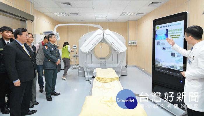 桃園市長鄭文燦,出席「國軍桃園總醫院核子醫學科落成啟用典禮」。