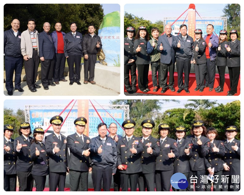 鄭市長:永安消防分隊新址預計107年11月完工,提升漁港周邊整體防災能力 。