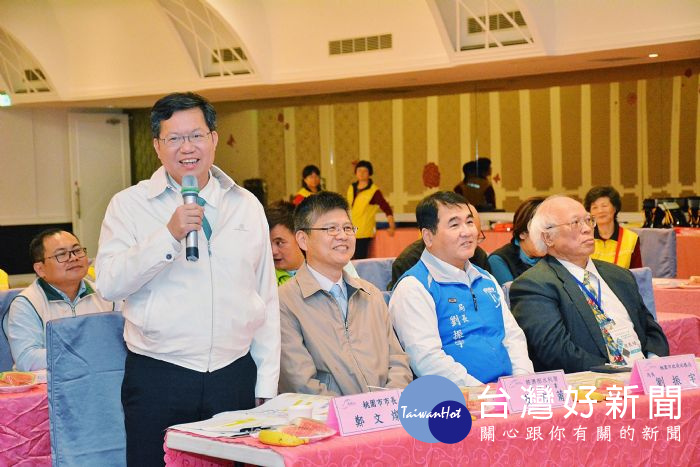 桃園市長鄭文燦,出席「106年度水患自主防災社區評鑑特優現地訪評—中壢區普忠里」現地訪評。