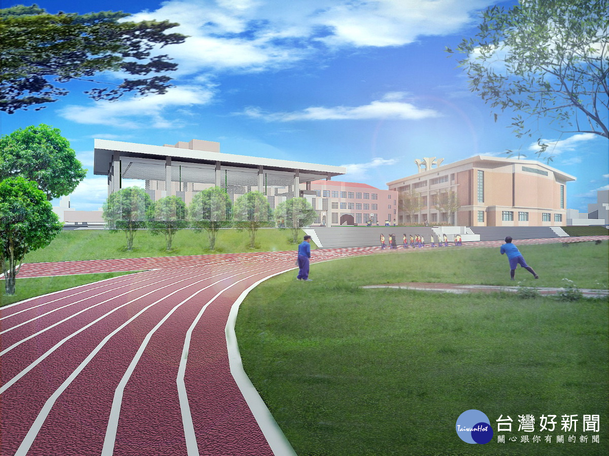 龜山國中多功能活動中心暨專科教室等新建工程設計示意圖。