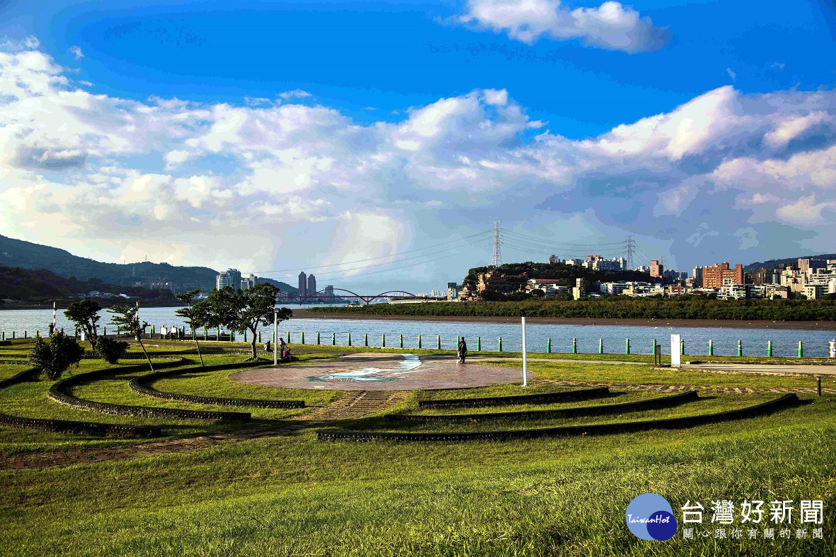 社子島島頭公園風景優美(圖/台北市水利處提供)