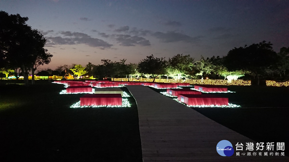 即將在春節期間展出的彰化溪洲公園「夜間燈會」。圖／彰化縣政府提供