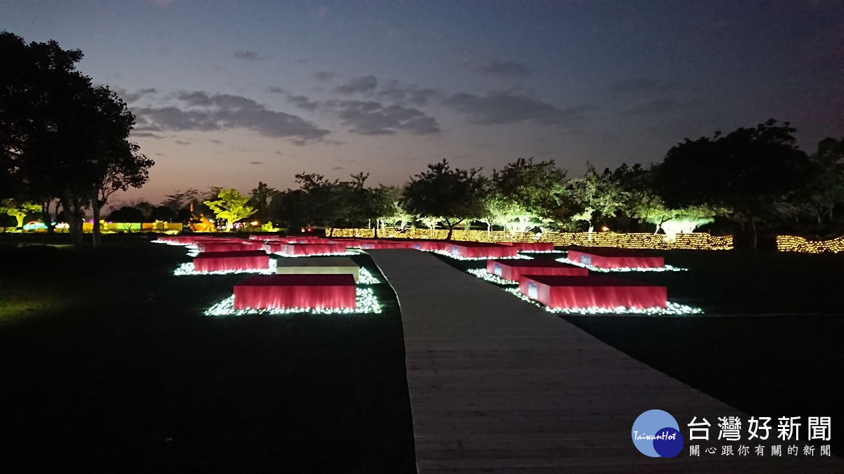 即將在春節期間展出的彰化溪洲公園「夜間燈會」。圖/彰化縣政府提供