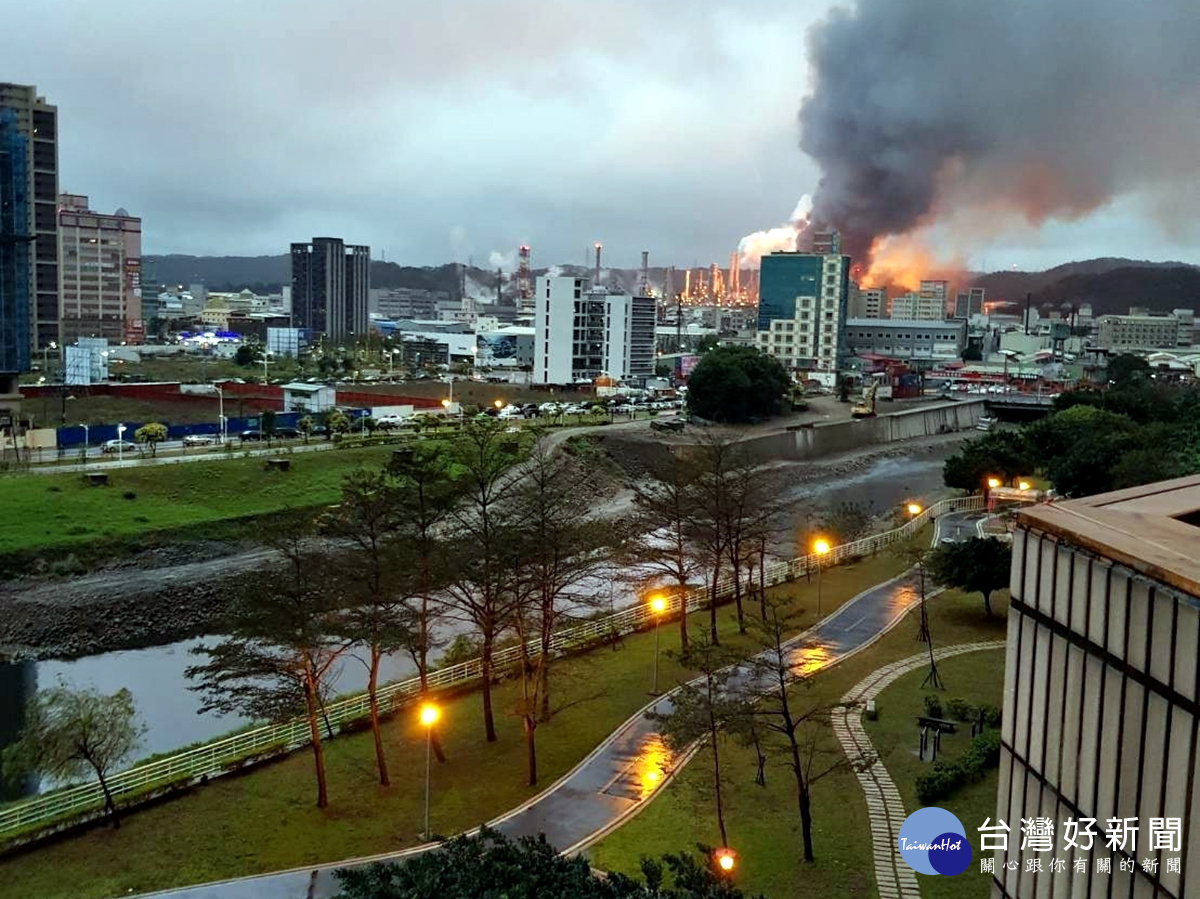 桃園煉油廠清晨大爆炸 火勢在50分內被控制無人員傷亡