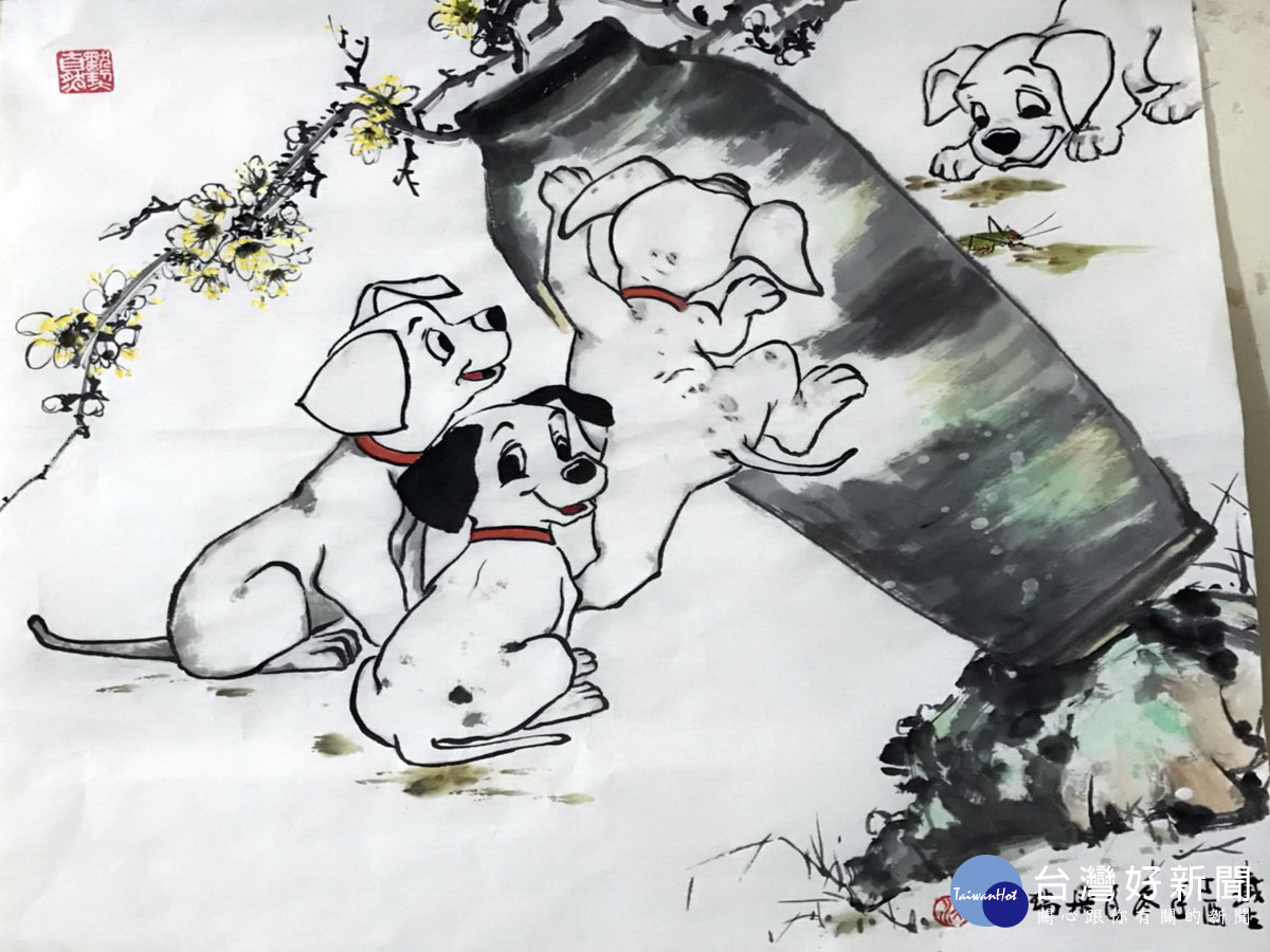梁瑞琴老師創造自我畫藝美學,作品中的花鳥、翎毛花卉皆能融會寫意清新灑脫,筆調靈活自在恬然的書畫風格。