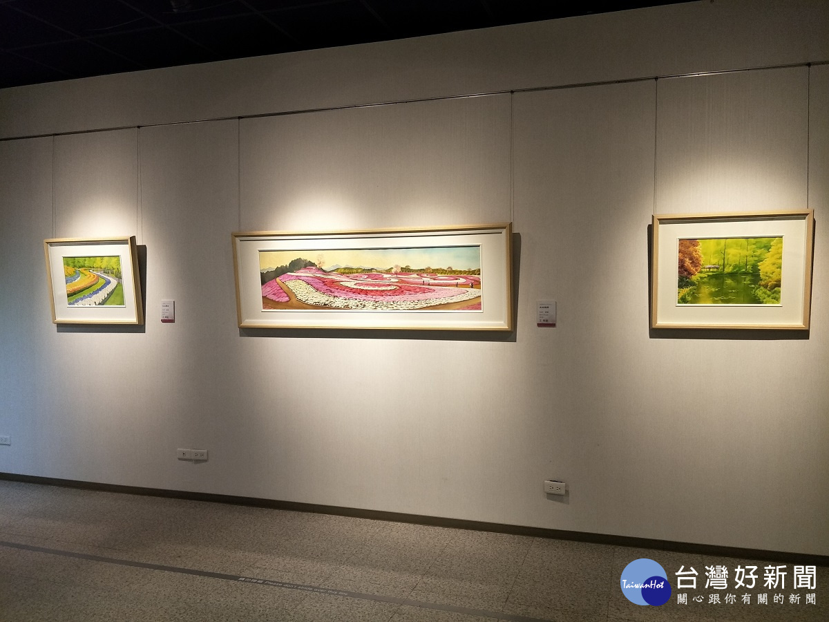 臺中新社花毯,花卉展現多彩繽紛。圖/記者鄧富珍攝