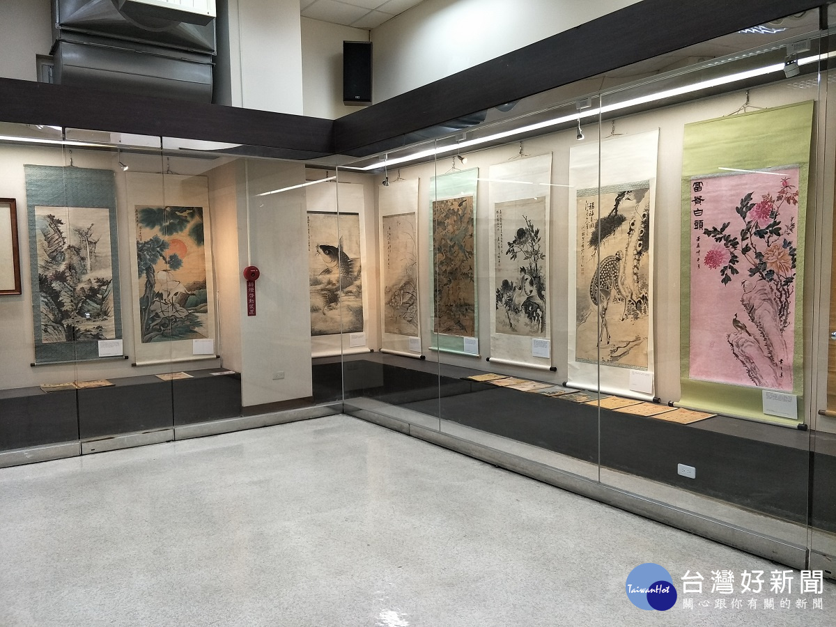 臺展三少年暨日治時期彩墨作品展。圖/記者鄧富珍攝