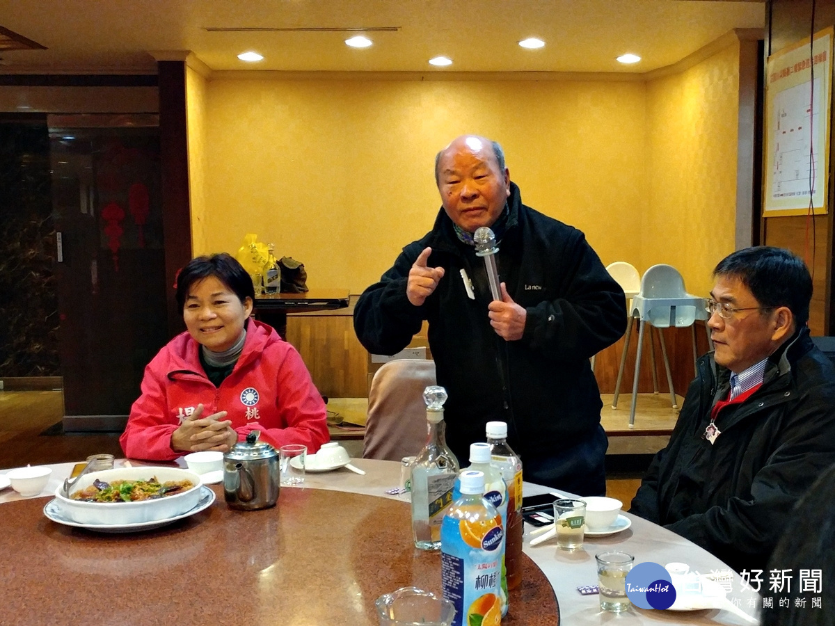楊麗環辦感恩餐會 民進黨創黨元老許國泰到場支持