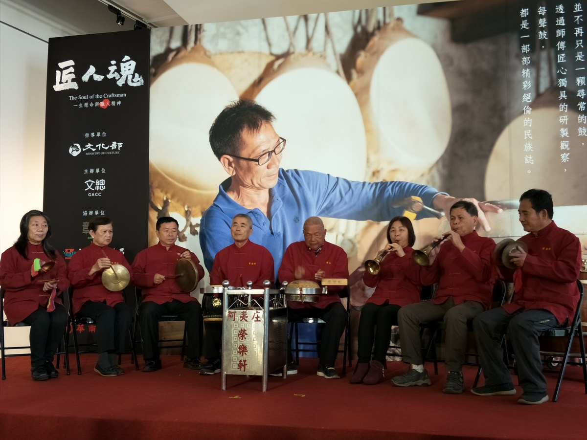 榮樂軒北管樂團演奏。圖/記者鄧富珍攝