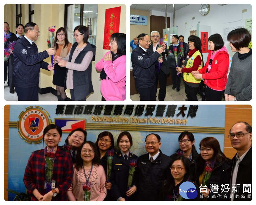 黎文明局長向平日在警政工作上,無私奉獻與全力付出的女性員工們,給予高度肯定並祝福。