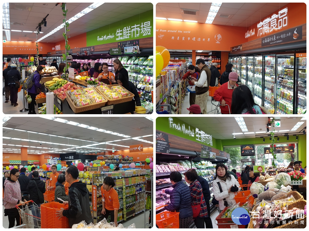 便利購桃園中正店熱鬧開幕,吸引民眾爭相湧入搶購。