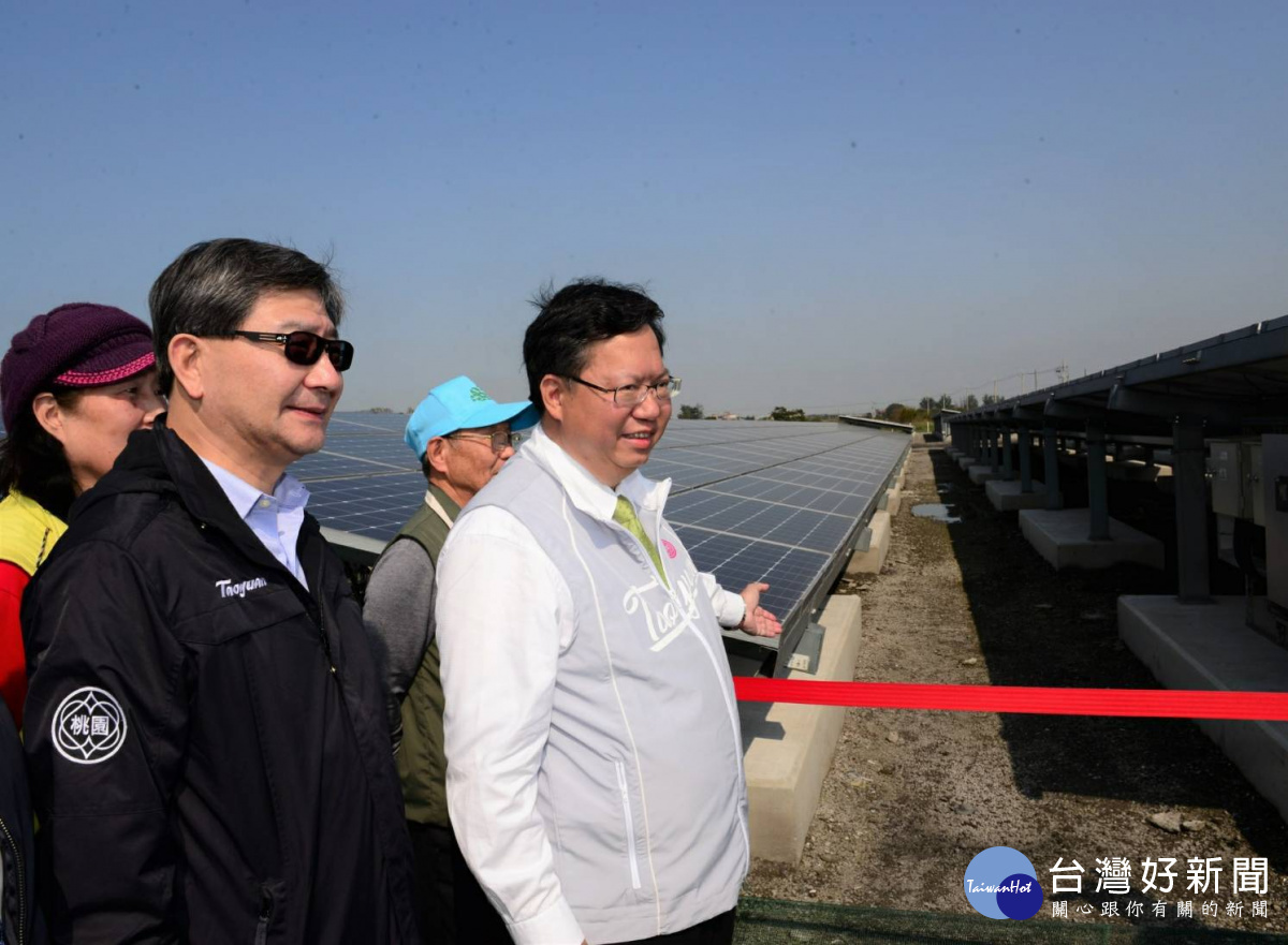 鄭市長表示,年發電量達250萬度,可提供600個家庭的年用電量。