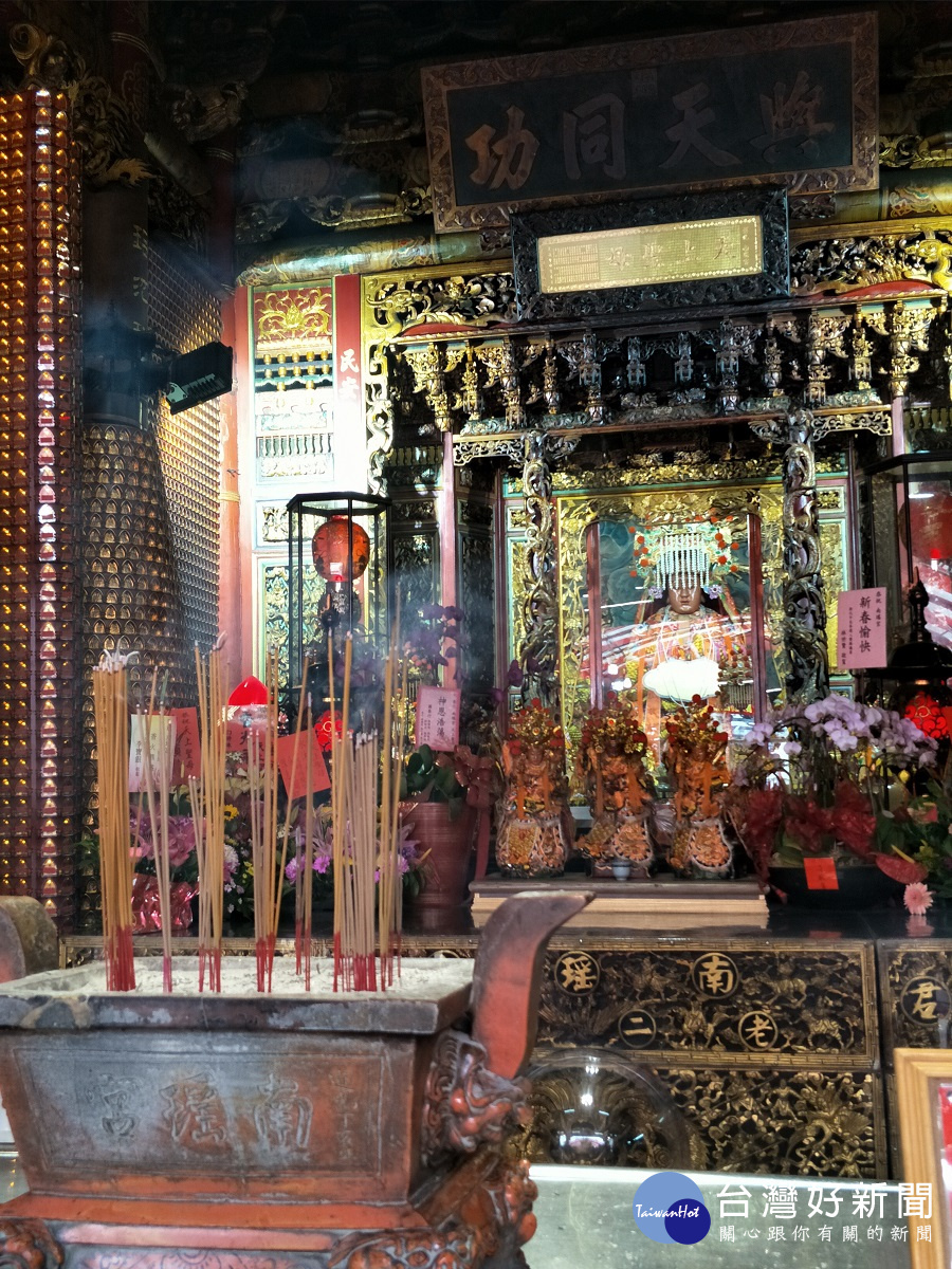 彰化南瑤宮奉祀主神「媽祖」。圖/記者鄧富珍攝