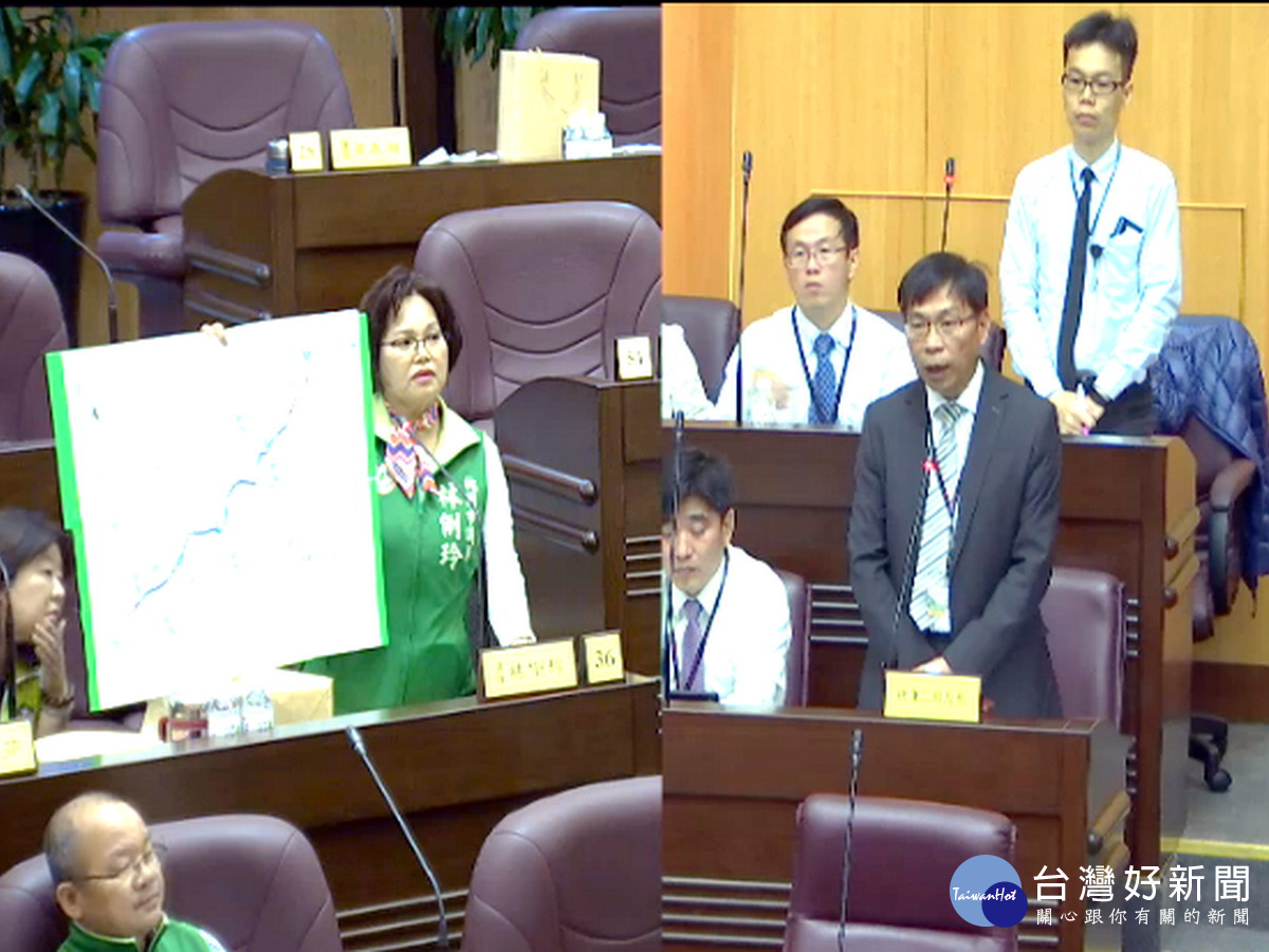 邁入桃園捷運新時代,市議員林俐玲期勉捷運局長陳文德加強推動。