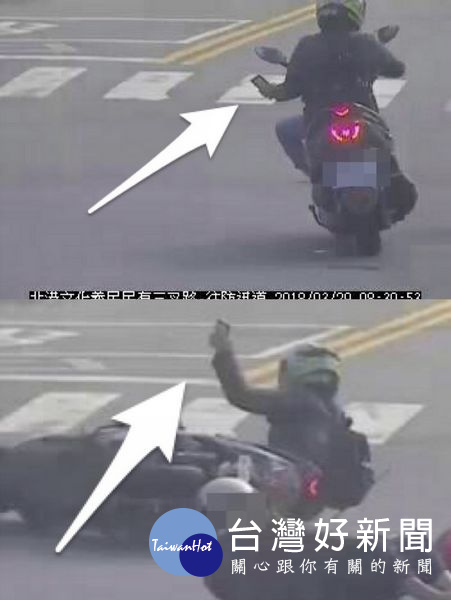 警方呼籲騎乘機車或開車切勿使用手機,違規罰錢事小,若不幸發生車禍就得不償失了。(記者陳昭宗拍攝)