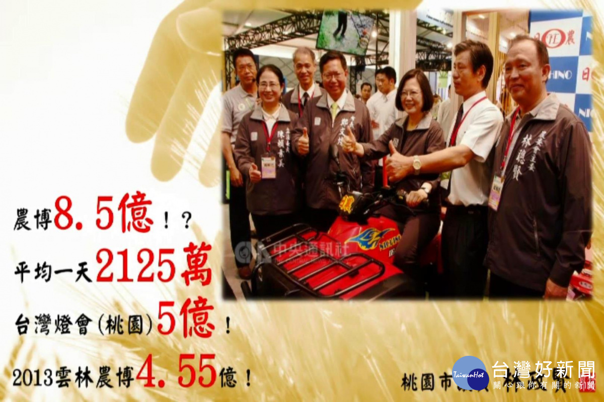 農博將近10億元的經費,相當於雲林台西鄉公所4年的預算。(圖/翻攝桃園市議會網站)
