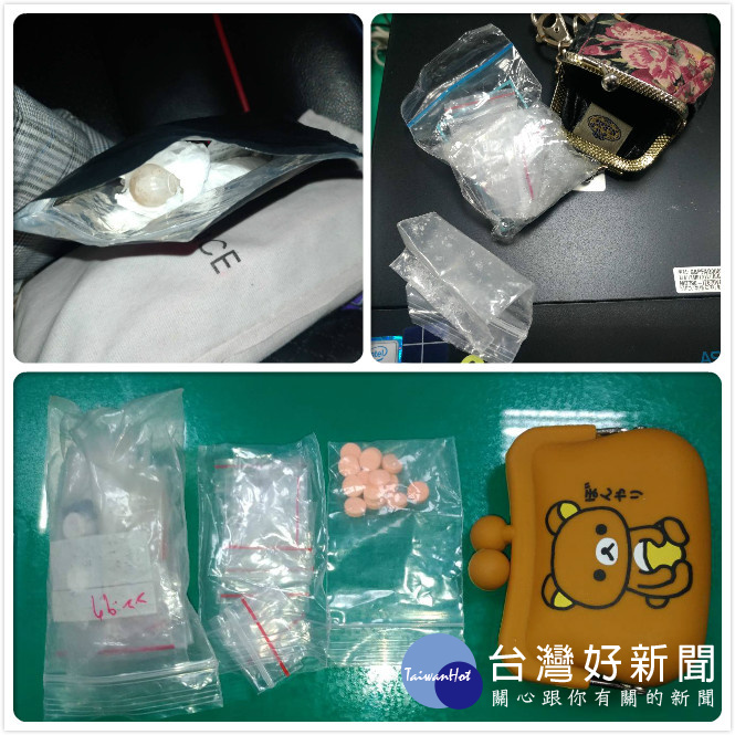 警方搜出一粒眠14顆、K他命1包(0.5公克)、安非他命吸食器1組及殘渣袋5只等物品。