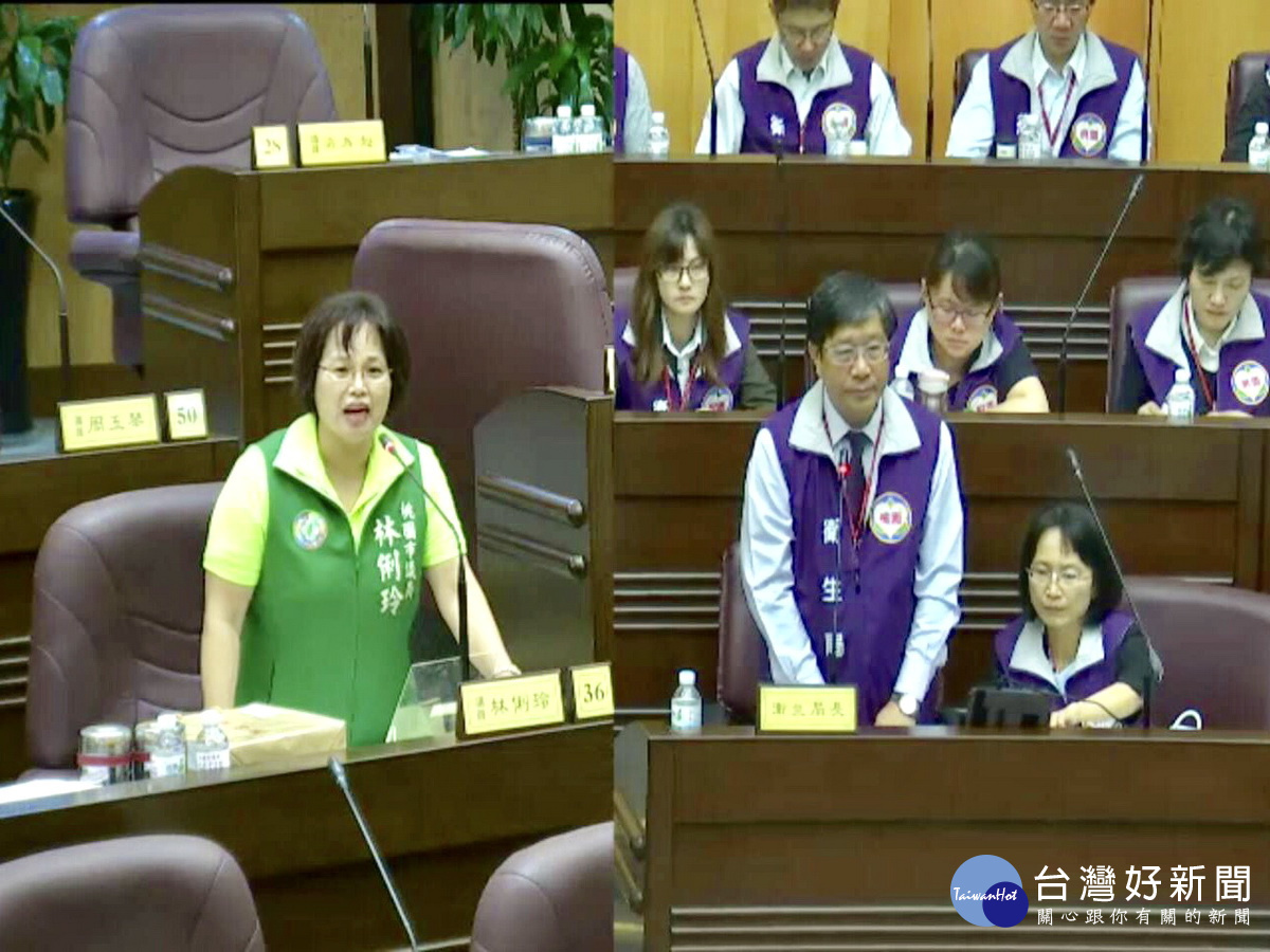 針對自殺案件頻傳如何做好防治工作,桃園市議員林俐玲質詢衛生局長王文彥。