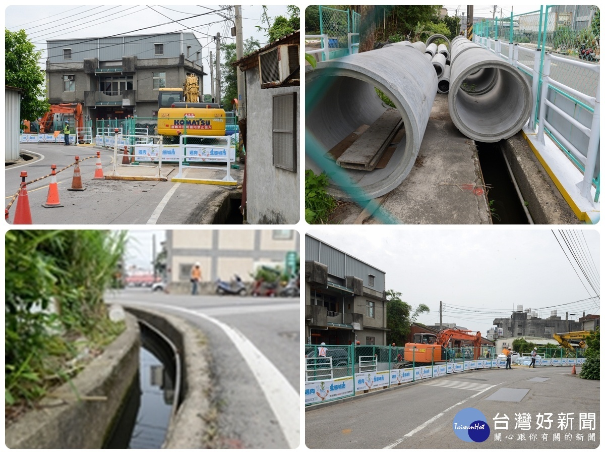 大園民安路H幹線支線雨水下水道工程。