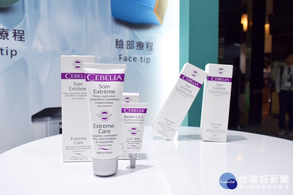 此次駐場參展的Cebelia絲寶麗所推出的寡胜肽系列產品,就標榜取得法國獨家專利成分Laminin5寡胜肽,來強化肌膚基底膜。(圖/橋締股份有限公司提供)