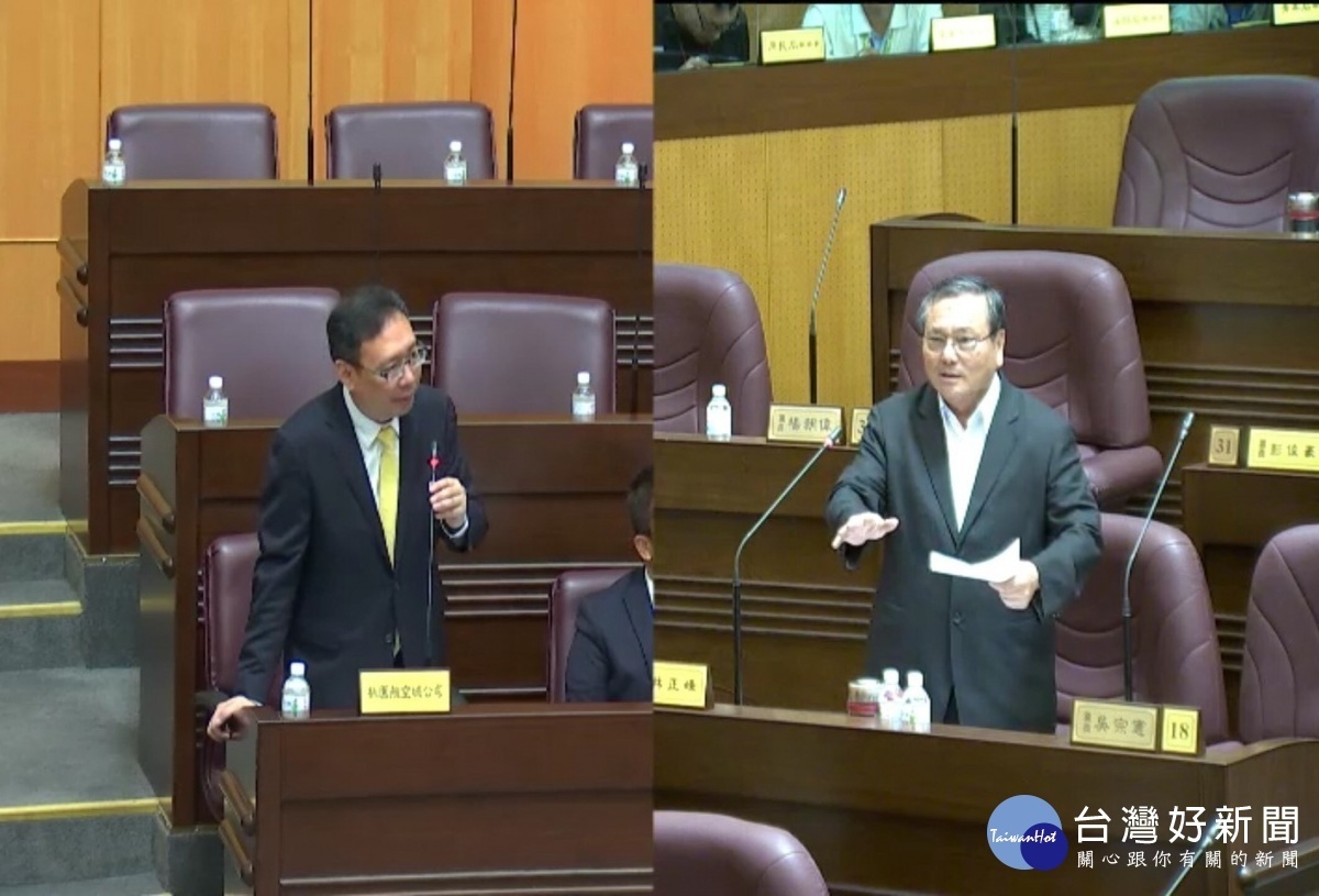 桃園市議員林正峰在議會質詢時,要求航空城公司凍結人事、遇缺不補。