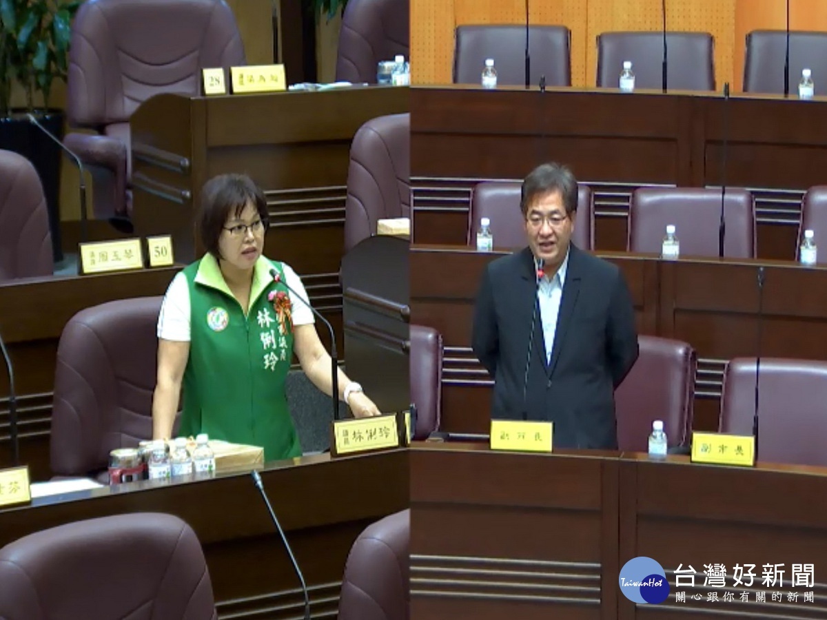 針對女性區長比例只佔12分之1,桃園市議員林俐玲建議副市長游建華應該向鄭文燦市長反映。