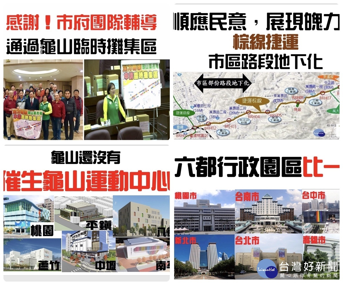 關心龜山地區的整體建設和發展，桃園市議員林俐玲提出七大議題質詢桃園市長鄭文燦。