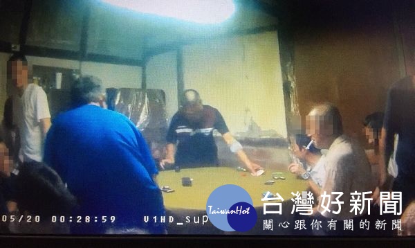 北港警方落實勤查,偵破轄區第一天開張的流動職業賭場。
