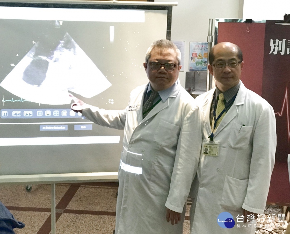 江孟橙醫師(左)表示：心臟粘液瘤（Myxoma）為心臟常見之良性腫瘤，常見於心臟內的腔室，而以左心房最常見。
