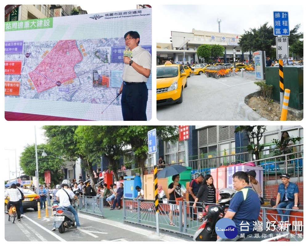 交通局於車站周邊如中和路、和平街、建國路、中山路等7處增加標線型人行道,以營造友善人行環境。