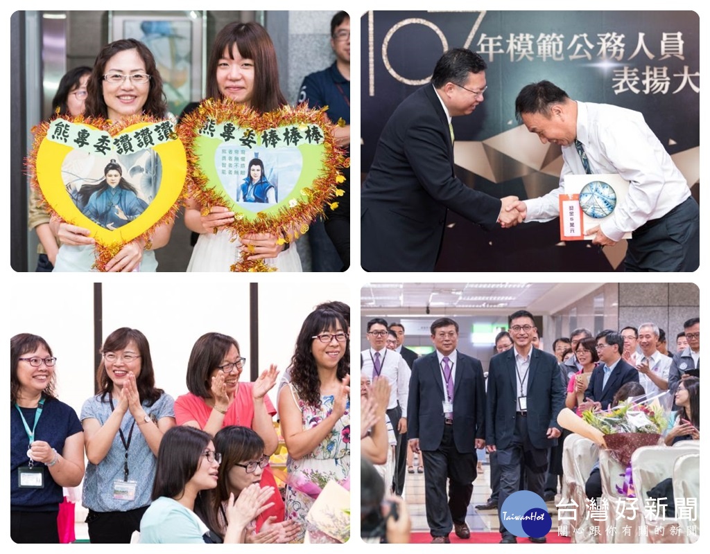 鄭市期許市府全體公務夥伴以這15位獲獎的同仁為榮,一起繼續努力,讓桃園市政府團隊展現出更大能量。