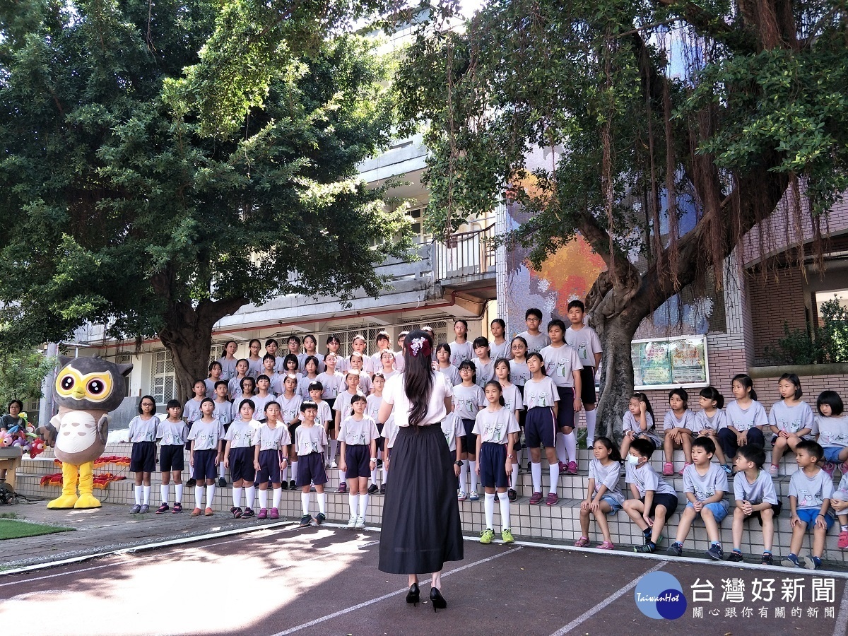 彰化中山國小領角鴞樂園啟用。圖/記者鄧富珍攝