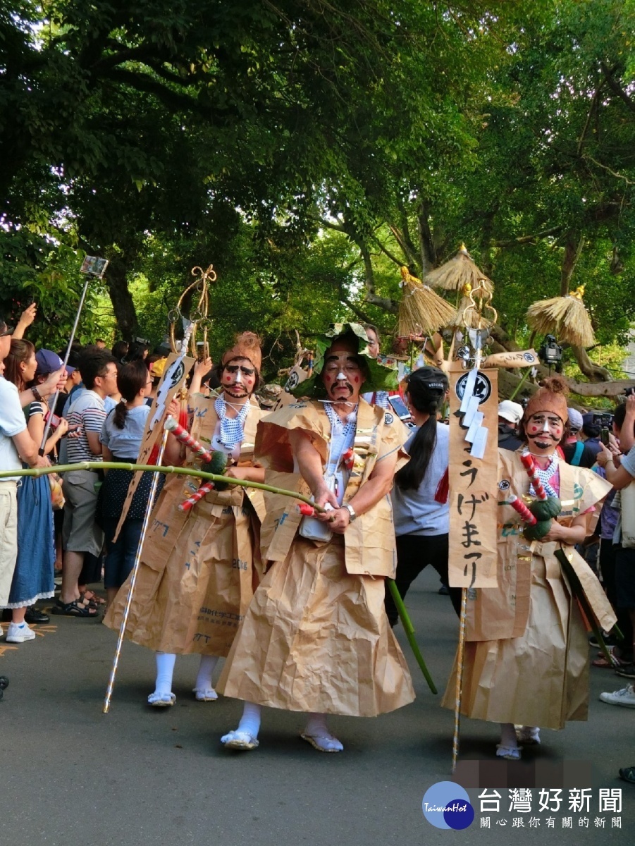 日本香川縣高松市無形文化財ひょうげ祭り(Hyoge祭典)保存團體首度來臺,由日本的水神跨海來臺為臺灣武神慶生。