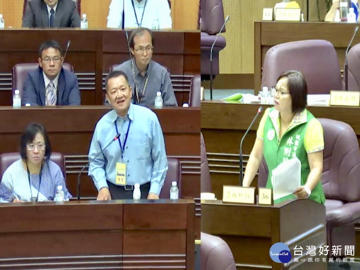 針對辦理「閩南文化節」的精神,桃園市議員林俐玲質詢文化基金會執行長劉子琦 。
