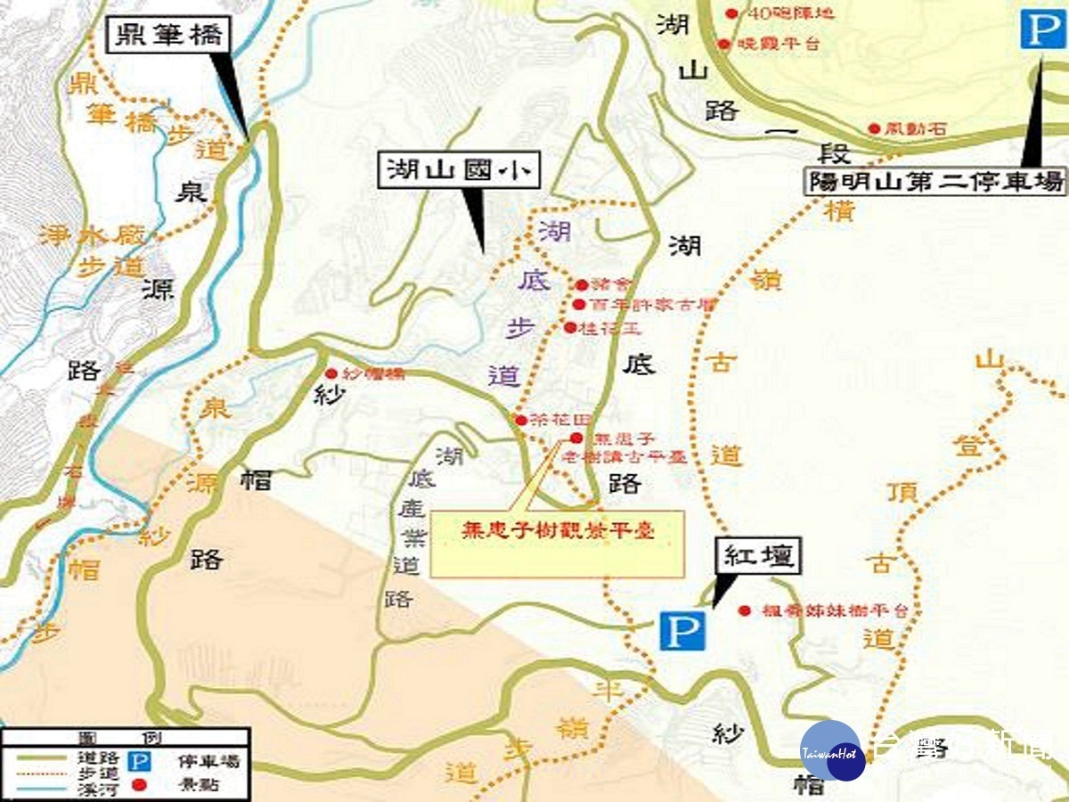 湖山社區周邊地圖(圖/台北市大地工程處提供)