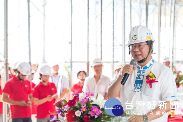 鄭市長表示，預計明（108）年暑假期間完工，提供大竹地區4里的鄉親更充分的活動空間。