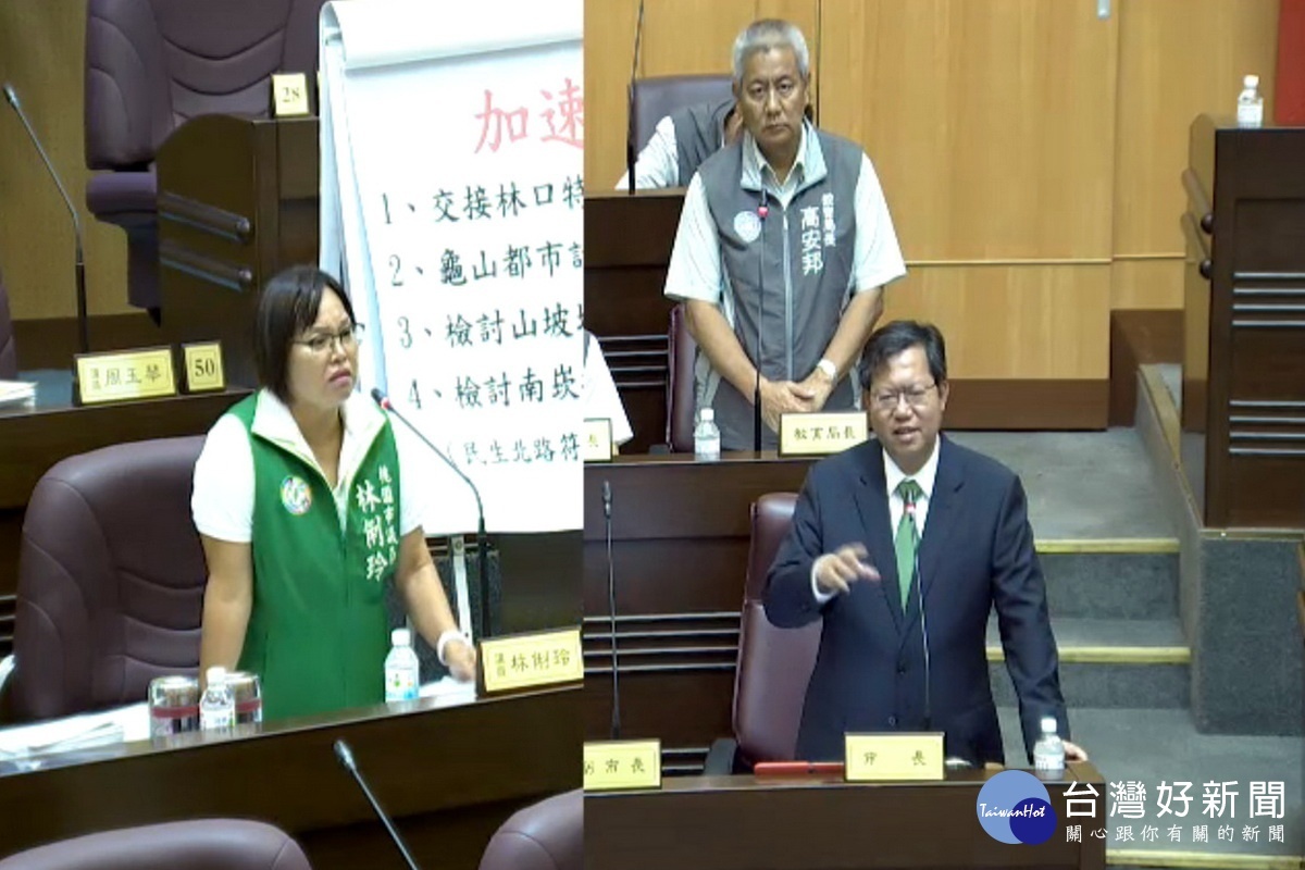 關心子們的上學環境,林俐玲針對市府規劃以3年12億元完成「班班有冷氣」計畫提出質詢。