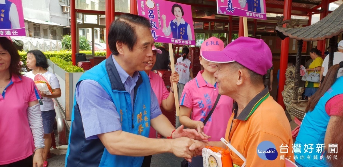 國民黨參選人陳學聖出席國民黨固本會報。