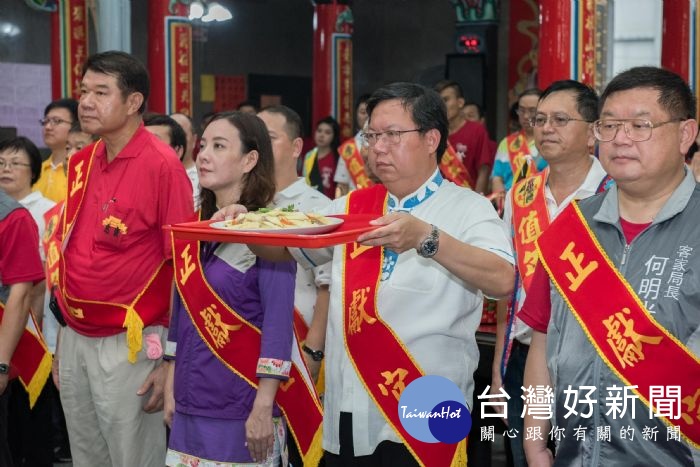 鄭市長表示，農曆7月20日是客家義民節，展現客家人的反抗硬頸精神。