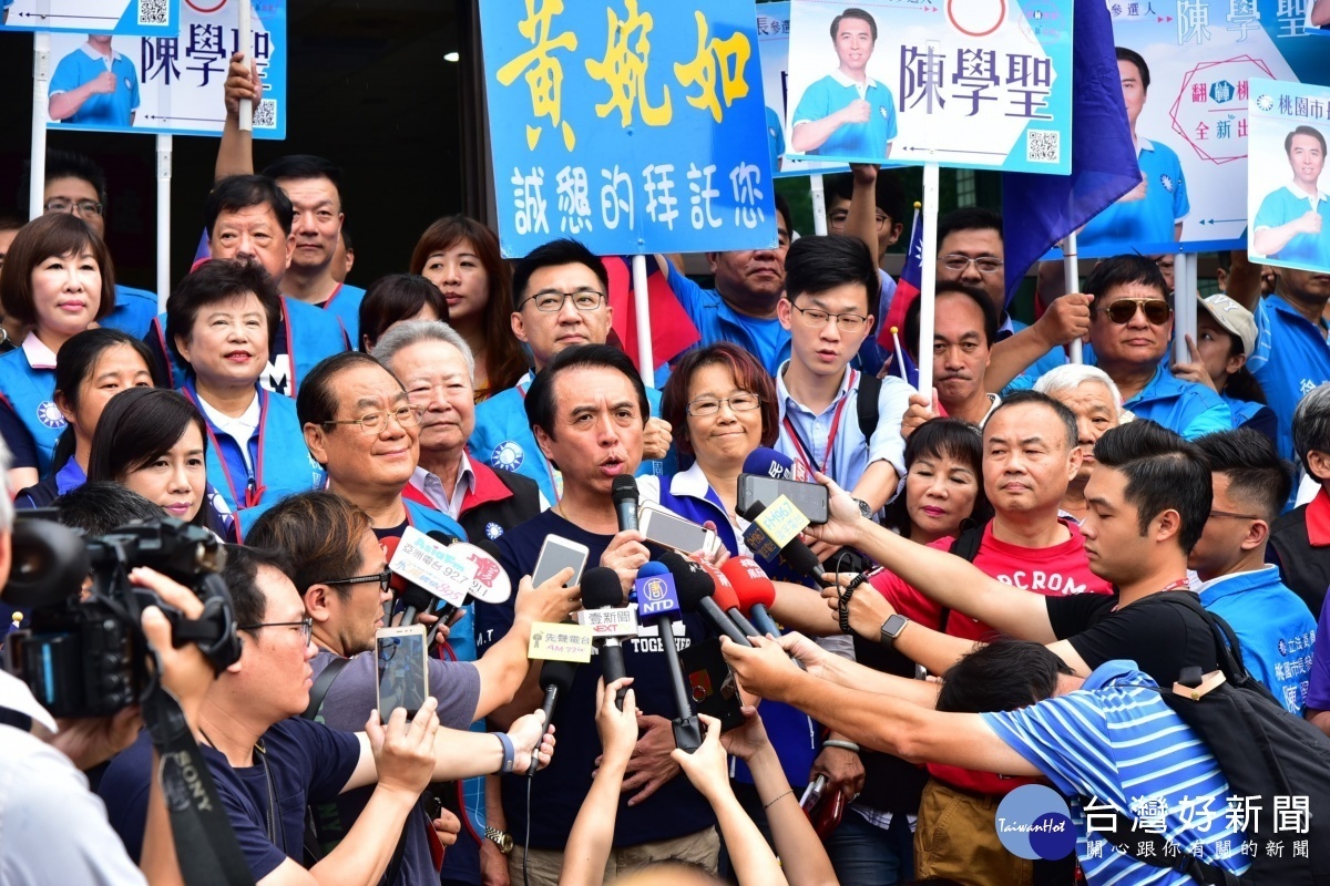陳學聖強調,桃園市一個重情、重義、結義的地方,希望支持者能同心協力,一同打贏這場選戰。