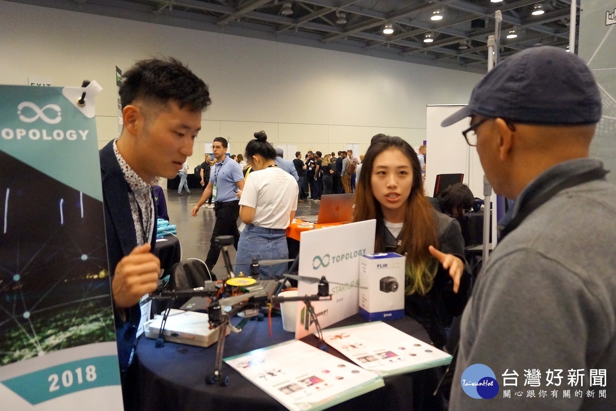新創之星團隊參加美國國際創新展(TechCrunch Disrupt SF)將台灣研發能力行銷到國際舞台。