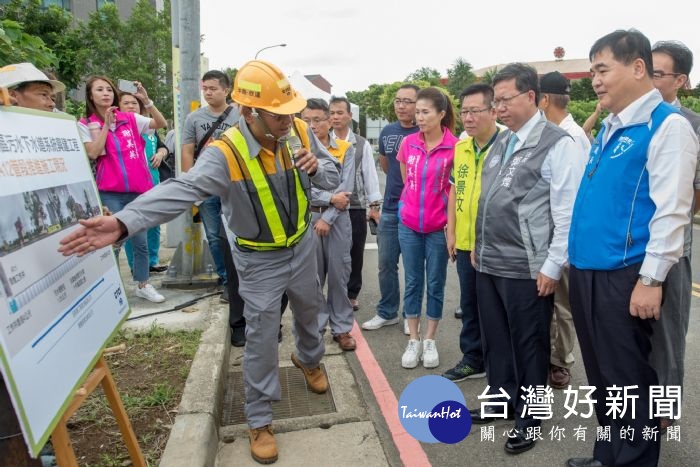 中壢地區污水下水道系統建設興建、營運、轉移（BOT）計畫－大型施工職安災防演練暨進度說明會。