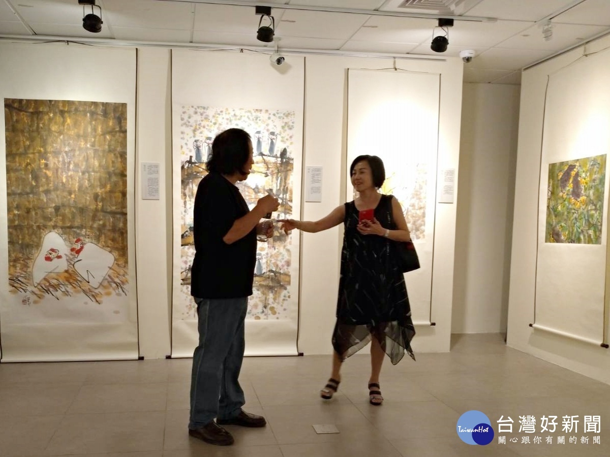 海峽兩岸藝術名家聯展 桃園市土地公文館展出