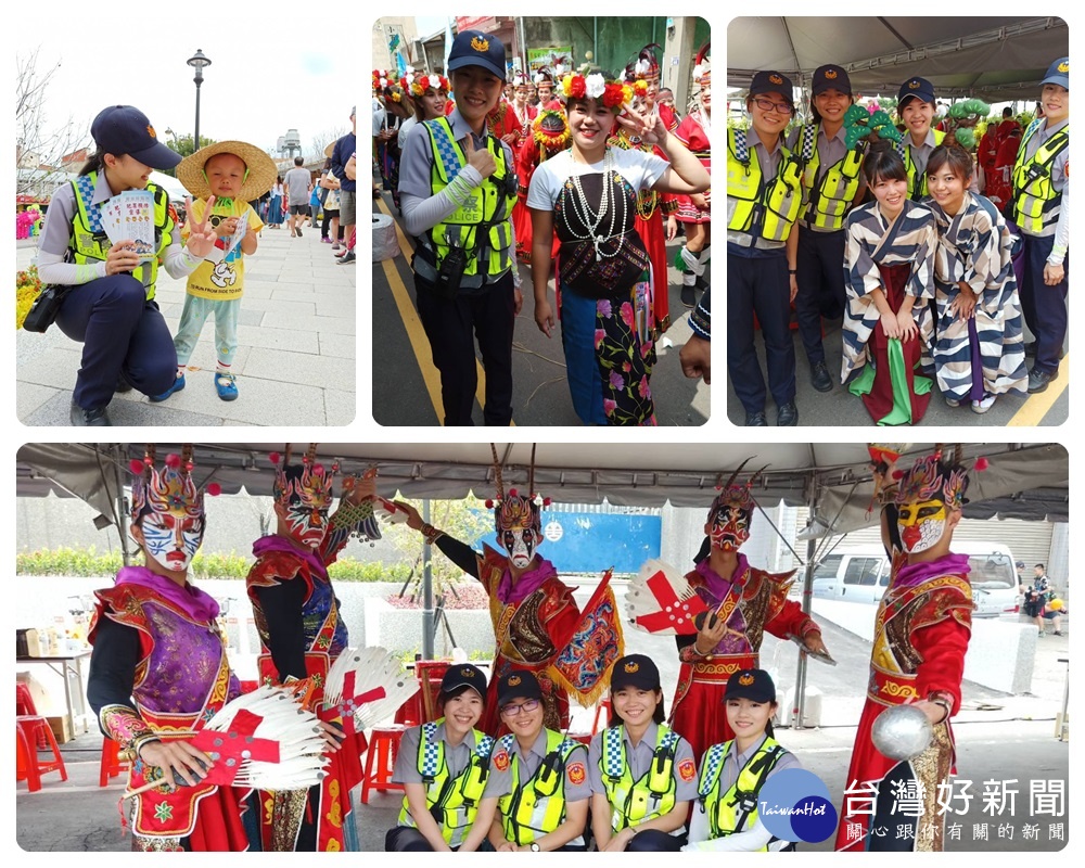 楊梅分局長劉印宮表示，分局成立女警服務隊，並以辦喜事的歡樂心情完成本次活動。