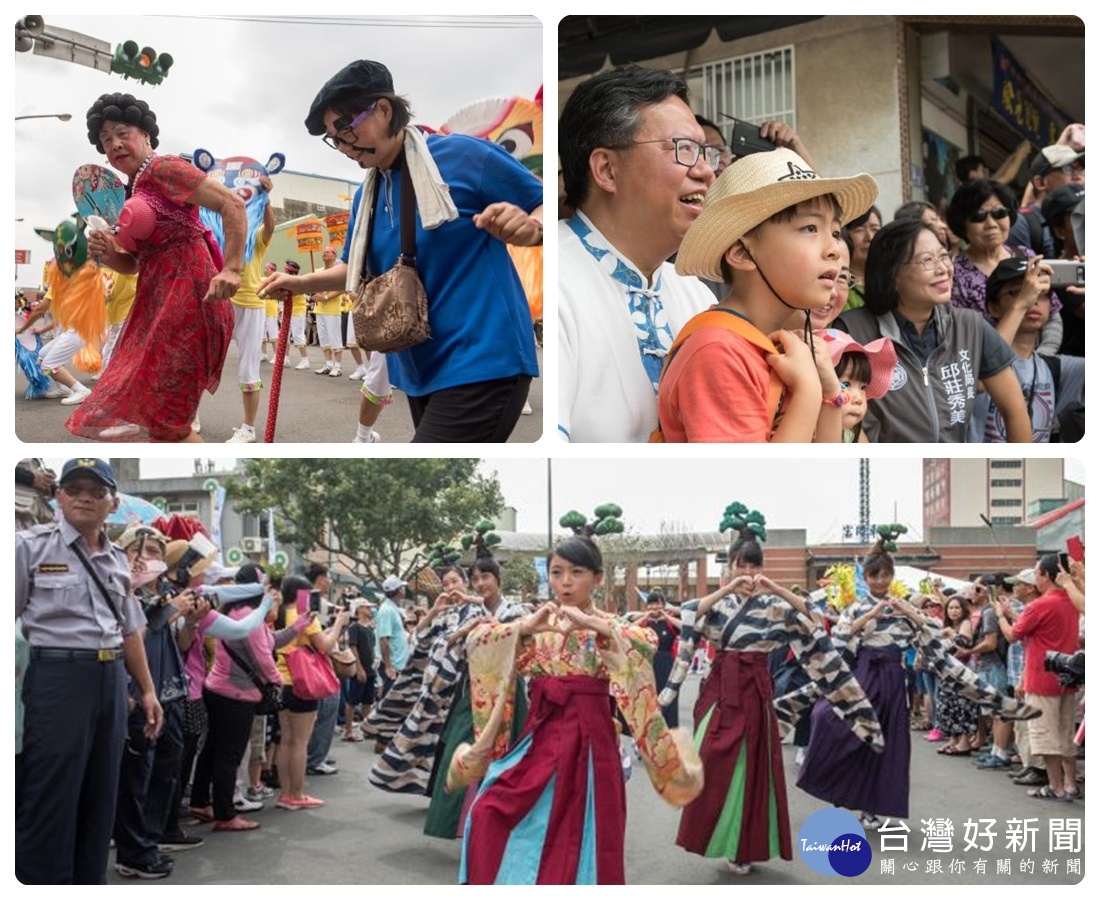 鄭市長表示，市府舉辦桃園地景藝術節，也併同進行城鄉改造，讓大家發現桃園處處充滿魅力。