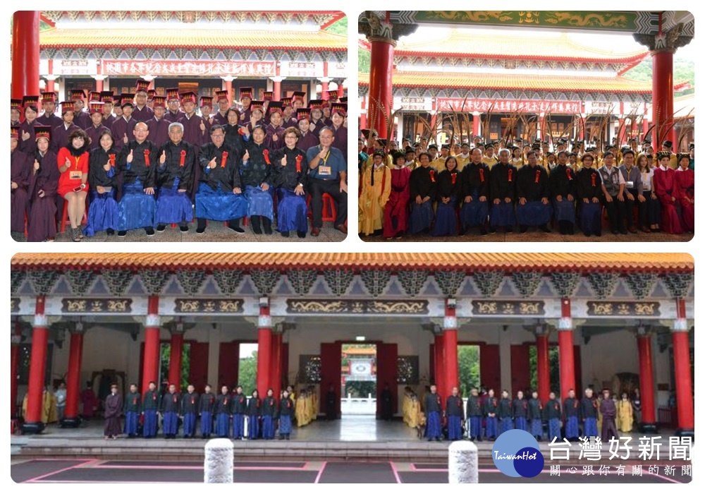 桃園市孔廟依循三獻古禮共32道儀程,完成祭孔大典文化傳承。